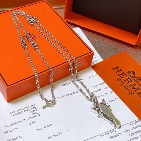 replik,replica,schmuck,1:1,beste,ohrringe,ring,Repliken Boutique / Hermes Pferdekopf-Halskette (QJC9J)