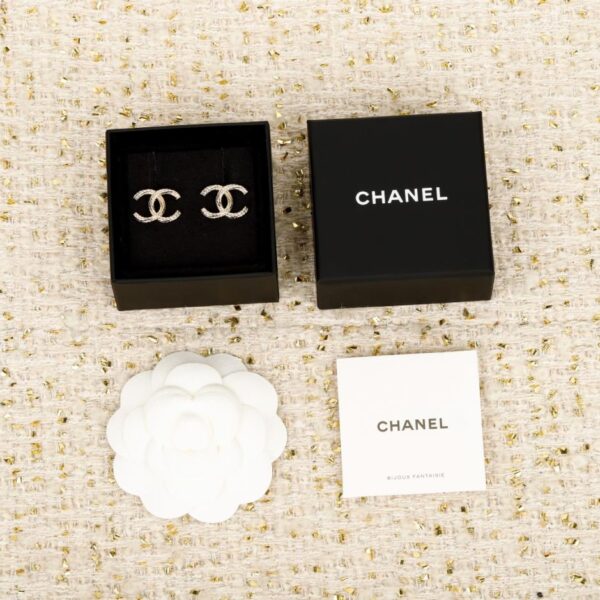 replik,replica,schmuck,1:1,beste,ohrringe,ring,Repliken Boutique / 【Chanel Twisted Double C Ohrringe】(ONBL4)