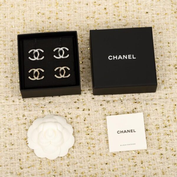 replik,replica,schmuck,1:1,beste,ohrringe,ring,Repliken Boutique / 【Chanel Smooth Double C Ohrstecker】(FQGRF)