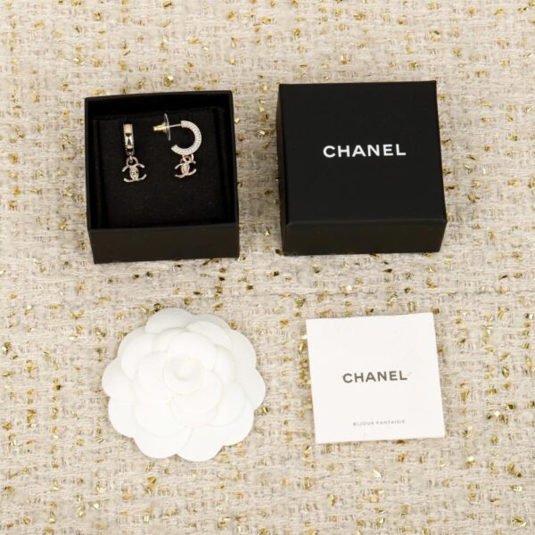 replik,replica,schmuck,1:1,beste,ohrringe,ring,Repliken Boutique / 【Chanel Ohrringe mit gewebter Rucksackschnalle und Doppel-C-Motiv】(43MDE)