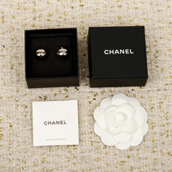 replik,replica,schmuck,1:1,beste,ohrringe,ring,Repliken Boutique / 【Chanel Ohrstecker mit Doppel-C-Kugel aus 25-karätigem hellgoldenem Metall】(3CT7F)