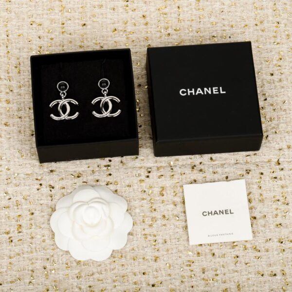 replik,replica,schmuck,1:1,beste,ohrringe,ring,Repliken Boutique / 【Ohrstecker mit glattem Doppel-C-Buchstaben】(XOXV0)