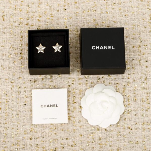 replik,replica,schmuck,1:1,beste,ohrringe,ring,Repliken Boutique / 【Chanel Ohrringe mit fünfzackigem Stern und Doppel-C】(IE33Z)