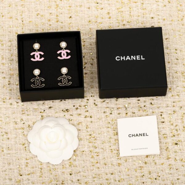 replik,replica,schmuck,1:1,beste,ohrringe,ring,Repliken Boutique / 【Chanel Perlen-Ohrstecker mit Doppel-C-Motiv】(9BJXT)