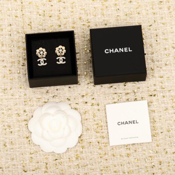 replik,replica,schmuck,1:1,beste,ohrringe,ring,Repliken Boutique / 【Duft 25C Camellia Double C Ohrringe】(ZUN9S)