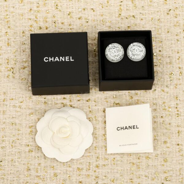 replik,replica,schmuck,1:1,beste,ohrringe,ring,Repliken Boutique / 【Chanel Runde Pailletten-Ohrringe aus Acryl】(QQK7V)