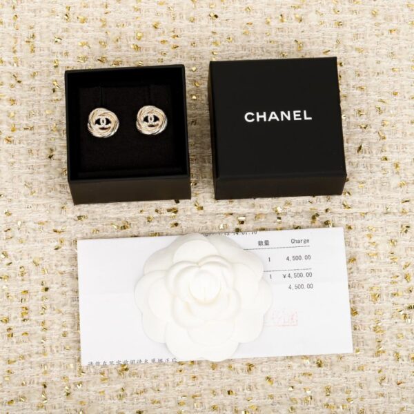 replik,replica,schmuck,1:1,beste,ohrringe,ring,Repliken Boutique / 【Chanel Runde Ohrhänger mit doppeltem C-Logo】(7CLFV)