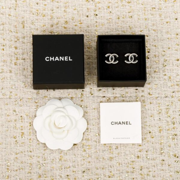 replik,replica,schmuck,1:1,beste,ohrringe,ring,Repliken Boutique / 【Chanel Ohrstecker aus schwarzem und rosa Emaille】(IMV7W)
