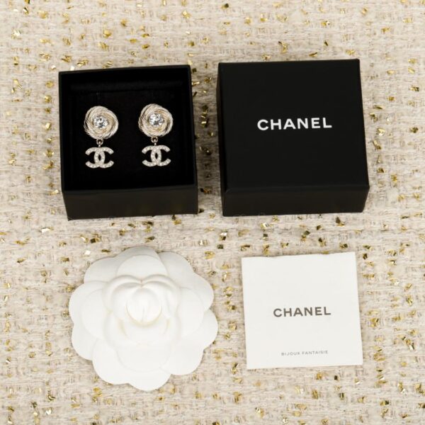 replik,replica,schmuck,1:1,beste,ohrringe,ring,Repliken Boutique / 【Chanel Runde Ohrhänger mit doppeltem C-Logo】(6VM0S)