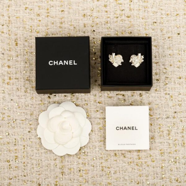 replik,replica,schmuck,1:1,beste,ohrringe,ring,Repliken Boutique / 【Chanel 25B Herz-Doppel-C-Ohrringe】(CA9TI)