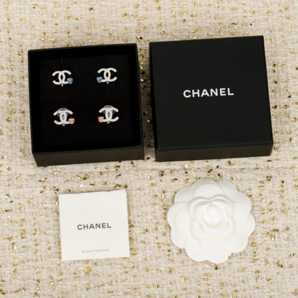 replik,replica,schmuck,1:1,beste,ohrringe,ring,Repliken Boutique / 【Chanel Double C Pink Heart Clip-Ohrringe】(4DD2C)