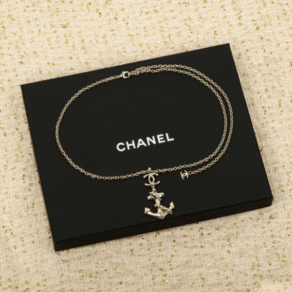replik,replica,schmuck,1:1,beste,ohrringe,ring,Repliken Boutique / 【Chanel Anker Doppel-C-Halskette】(GGQV6)