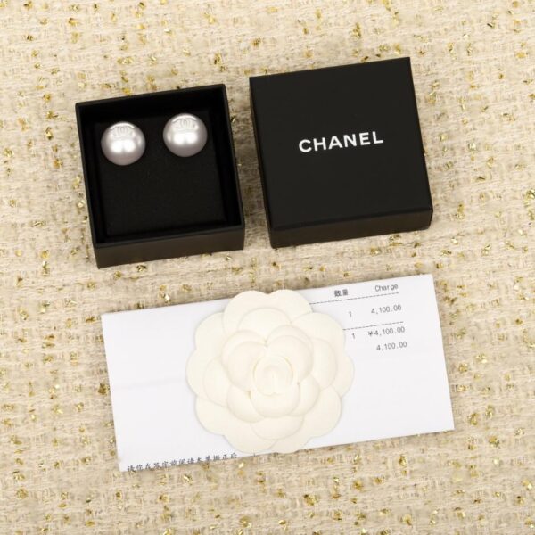 replik,replica,schmuck,1:1,beste,ohrringe,ring,Repliken Boutique / 【Chanel Halbkugelförmige Doppel-C-Ohrringe】(IOJZ8)