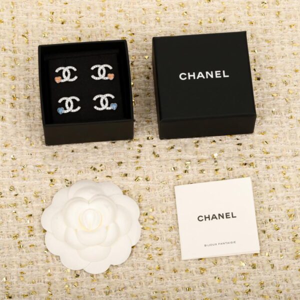 replik,replica,schmuck,1:1,beste,ohrringe,ring,Repliken Boutique / 【Chanel Double C Pink Heart Ohrringe】25 (84STT)