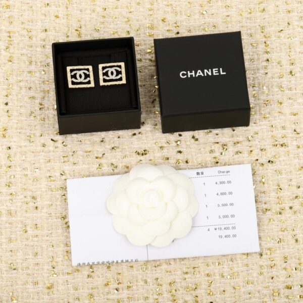 replik,replica,schmuck,1:1,beste,ohrringe,ring,Repliken Boutique / 【Chanel Ohrstecker mit quadratischem Ausschnitt und doppeltem C】25 (MEFWE)