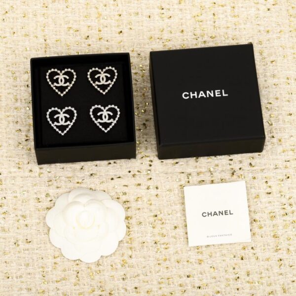 replik,replica,schmuck,1:1,beste,ohrringe,ring,Repliken Boutique / 【Chanel Große, durchbrochene Herzohrringe】(4WST5)