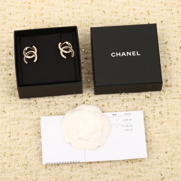 replik,replica,schmuck,1:1,beste,ohrringe,ring,Repliken Boutique / 【Chanel 24C Doppel-C-Ohrstecker】(6ZJ8Z)