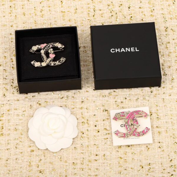 replik,replica,schmuck,1:1,beste,ohrringe,ring,Repliken Boutique / 【Chanel Emaille-Tropfen-Doppel-C-Brosche】(3ED0G)