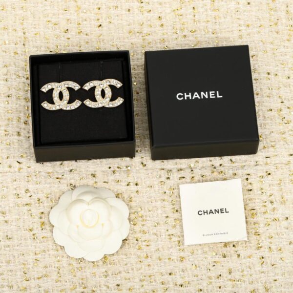 replik,replica,schmuck,1:1,beste,ohrringe,ring,Repliken Boutique / 【Chanel Große herzförmige Stern-Ohrringe mit Doppel-C-Motiv】Erhältlich in Gold und Silber (X6FK7)