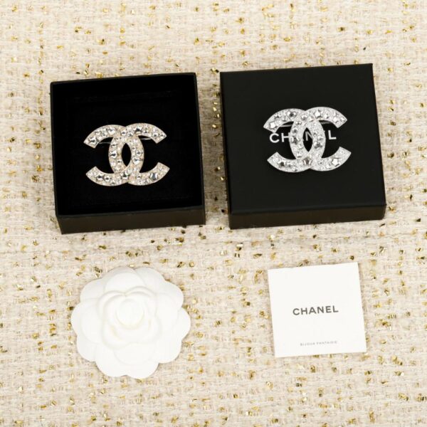 replik,replica,schmuck,1:1,beste,ohrringe,ring,Repliken Boutique / 【Chanel Herz- und Stern-Diamant-Doppel-C-Brosche】(WJJLR)