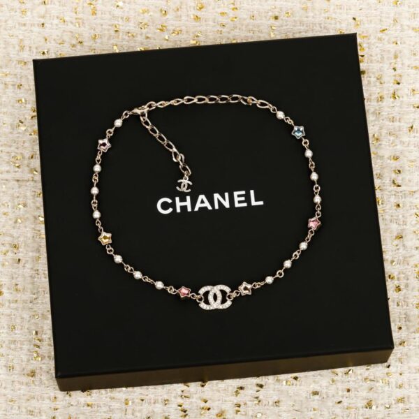 replik,replica,schmuck,1:1,beste,ohrringe,ring,Repliken Boutique / 【Chanel Taillenkette mit doppeltem C-Muster in rosa Emaille】(E3RLD)