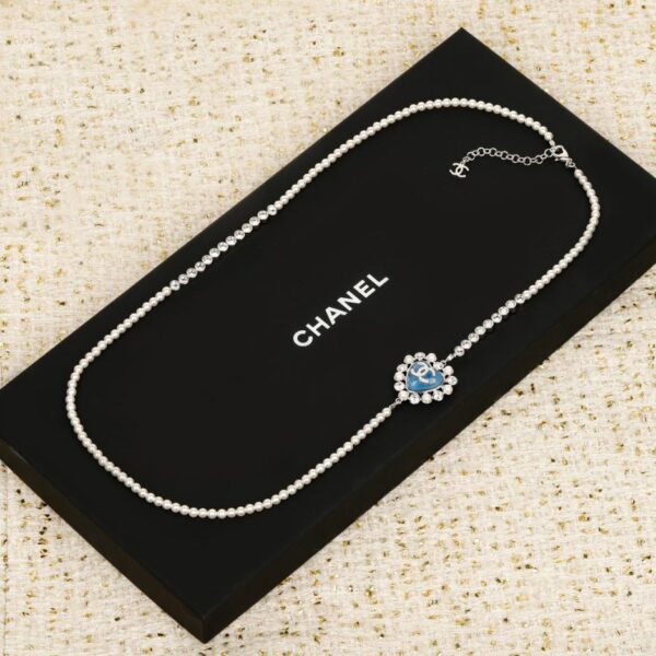 replik,replica,schmuck,1:1,beste,ohrringe,ring,Repliken Boutique / 【Chanel Strassherz-Perlen-Pulloverkette】(FVXHR)