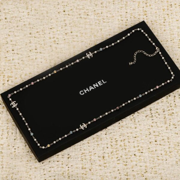 replik,replica,schmuck,1:1,beste,ohrringe,ring,Repliken Boutique / 【Chanel Regenbogen Strass Pullover Halskette】(CLIF8)