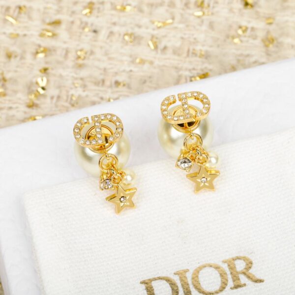 replik,replica,schmuck,1:1,beste,ohrringe,ring,Repliken Dior CD Star Diamant-Perlen-Ohrringe (0ON4D)