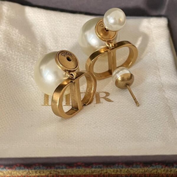 replik,replica,schmuck,1:1,beste,ohrringe,ring,Repliken Dior Perlenohrringe im CD-Stil (Q1T4H)