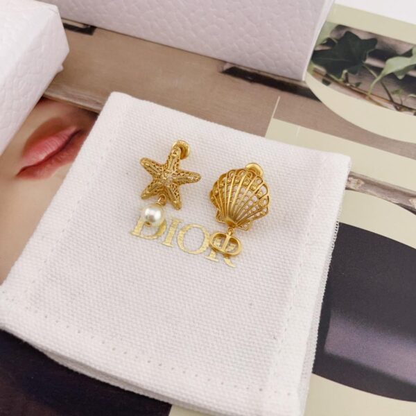 replik,replica,schmuck,1:1,beste,ohrringe,ring,Repliken Dior Star Shell Plug CD Bead Ohrstecker (R2Z9U)