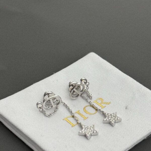 replik,replica,schmuck,1:1,beste,ohrringe,ring,Repliken Dior Cool Silver CD Star Quastenohrringe (GI12I)