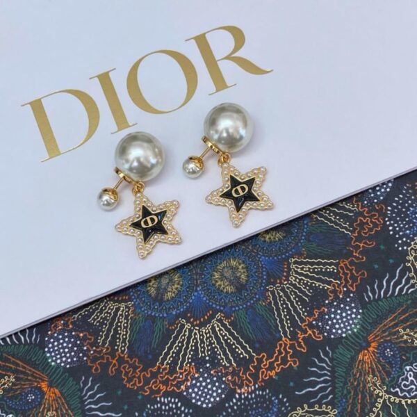 replik,replica,schmuck,1:1,beste,ohrringe,ring,Repliken Dior Dior Fünfzackiger Stern CD Perlenohrringe (43QB4)