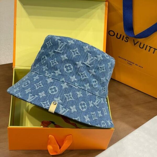 replik,replica,schmuck,1:1,beste,ohrringe,ring,Repliken Der neue wendbare Denim-Bucket-Hat von LV (XQUXN3)