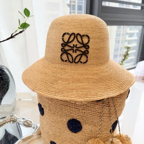 replik,replica,schmuck,1:1,beste,ohrringe,ring,Repliken Loewe Premium Fischerhut aus Raffia, handgewebtes Raffia (O7UF2F)