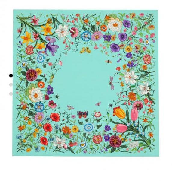 replik,replica,schmuck,1:1,beste,ohrringe,ring,Repliken SGC251118 Momme Doppelseitiger 90x90cm Twill-Seidenstoff mit Gucci-Blumenmuster (HY5K8H)