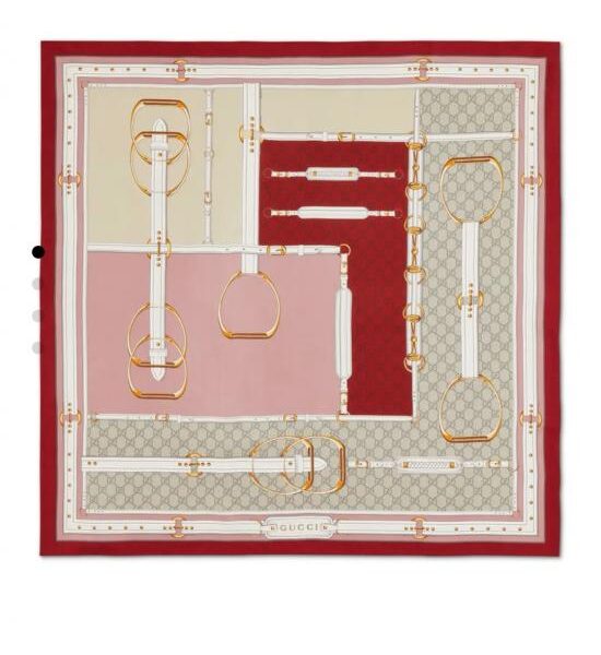 replik,replica,schmuck,1:1,beste,ohrringe,ring,Repliken SGC261118 Momme Doppelseitiger 90x90cm Twill Seide Gucci (DXR1N1)