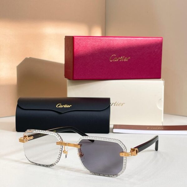 replik,replica,schmuck,1:1,beste,ohrringe,ring,Repliken Cartier Sonnenbrille, MODELL CT0782S(L3U6VG)